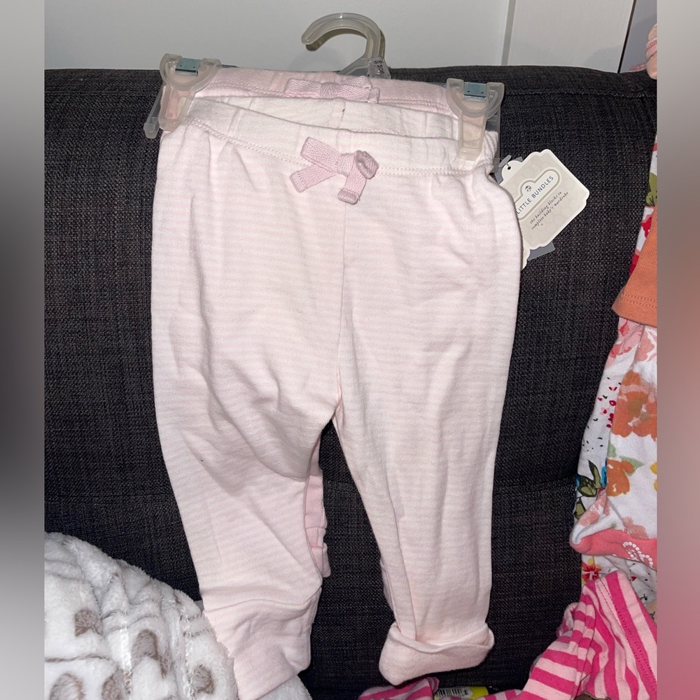 3-6 month baby girl Pants bundle